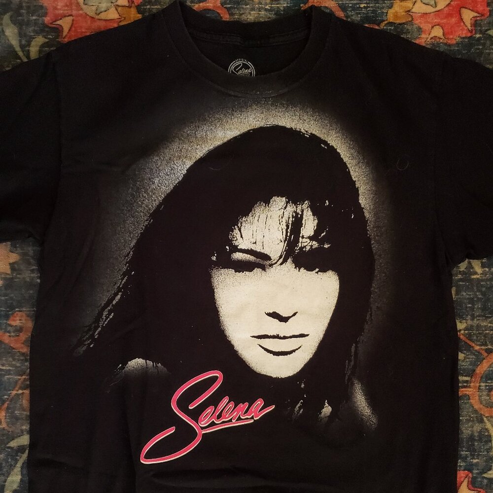 Selena Quintanilla-Pérez Official Merch Black Tee